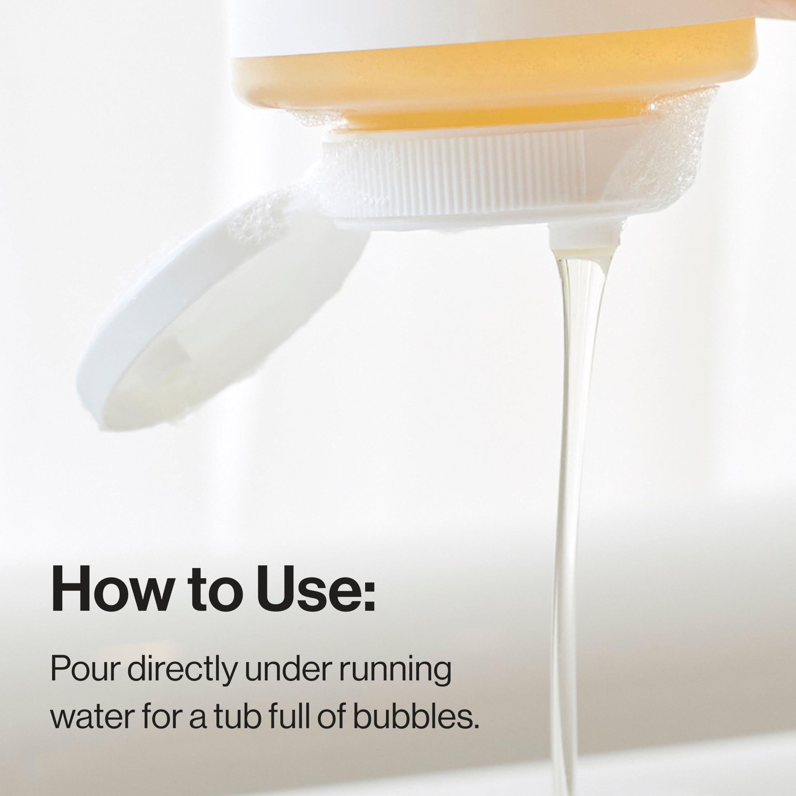 The Honest Company Foaming Bubble Bath, Naturally Derived, Tear-free, Hypoallergenic, Citrus Vanilla Refresh, 12 fl oz