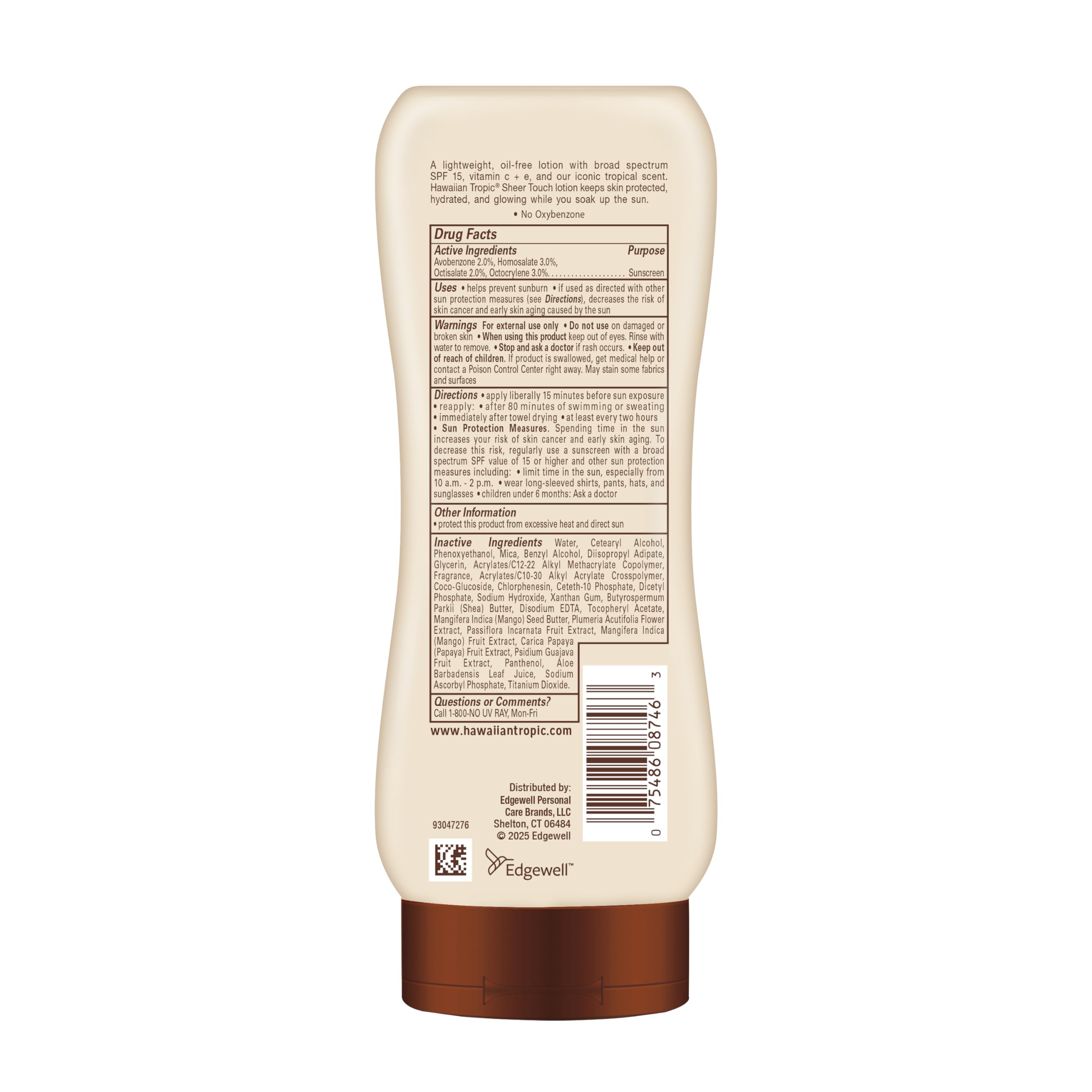Hawaiian Tropic Sheer Touch Lotion Sunscreen SPF 70, 8 Fl Oz | Broad Spectrum, Oxybenzone Free, Sunblock Lotion, Hawaiian Tropic Sunscreen SPF 70, 8 Fl Oz