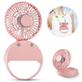 HandFan 10000mAh Neck Fan, 360° Rotation Hands Free Portable Fans for your Neck, 48h Lasting Rechargeable Battery Operated Wearable Necklace Personal Cool Fans for Travel/Disney/Sports/Cycling/Hiking