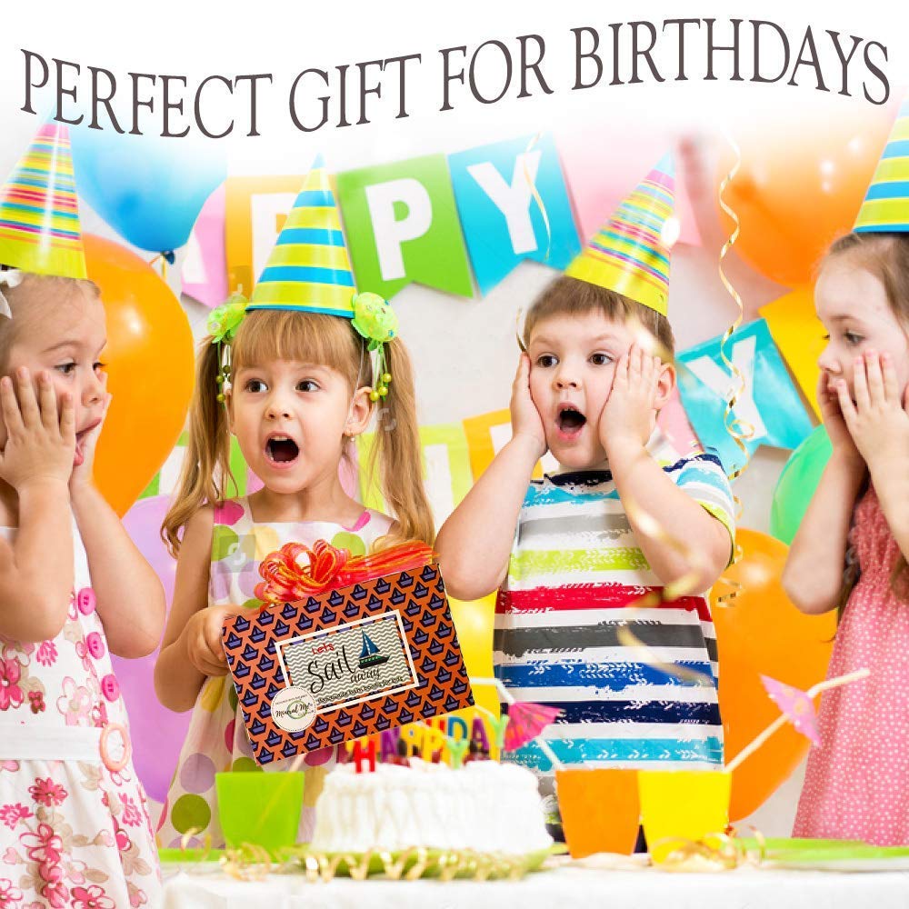 Bath Bombs for Kids with Surprise Inside - Organic Bath Fizzies with Toys Inside. All Natural, Gentle, and Kids Safe, Rainbow Spa Bath Fizz Balls, Birthday Gifts for Boys, Toddlers, Baby