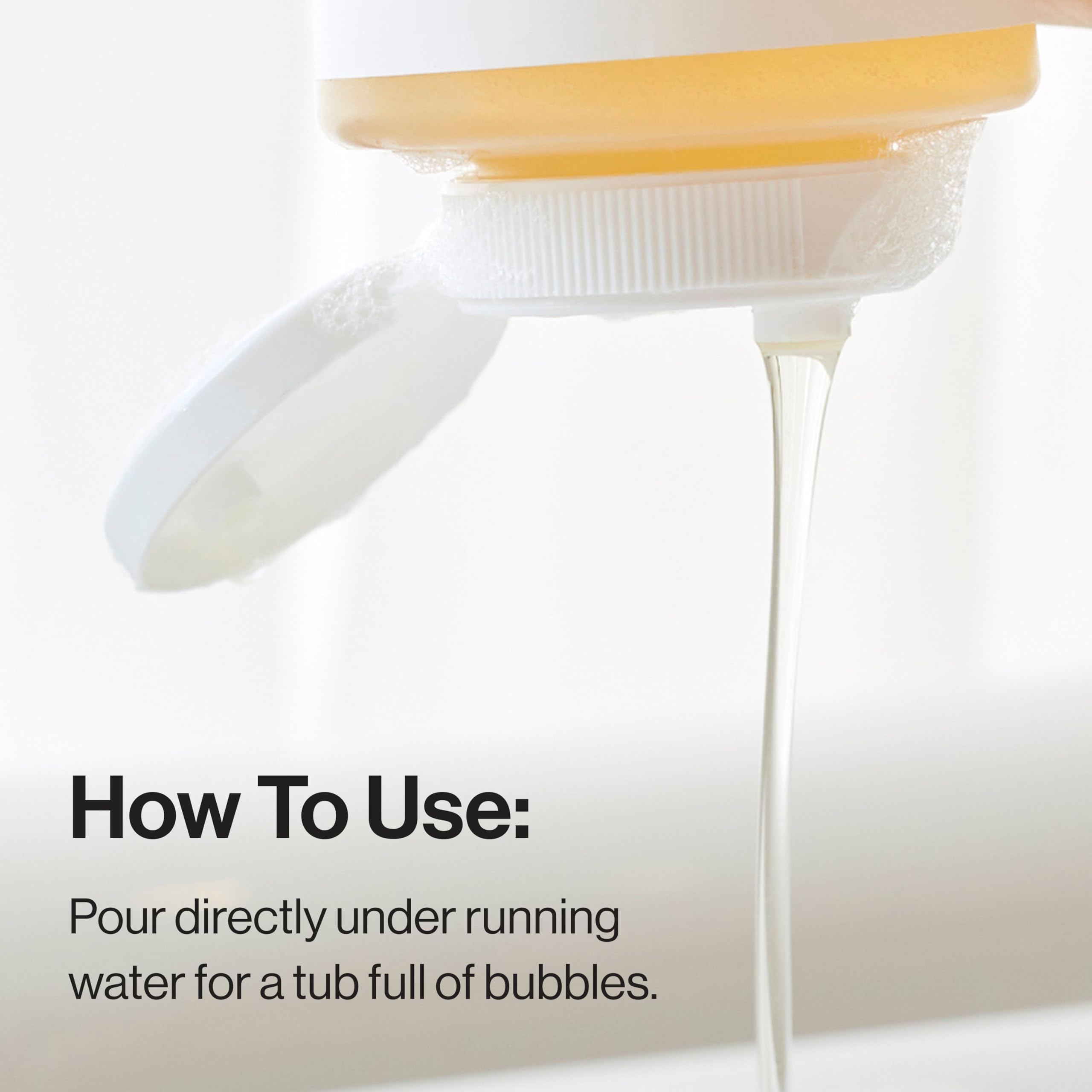 The Honest Company Foaming Bubble Bath, Naturally Derived, Tear-free, Hypoallergenic, Citrus Vanilla Refresh, 12 fl oz