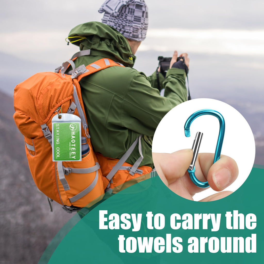 40"*12" Cooling Towels 6 PCS, Cool Towels Sports Cooling Rags for Neck and Face, Sweat Neck Cooling Towel for Hot Weather, Chilly Towels for Athletes, Yoga, Gym, Golf