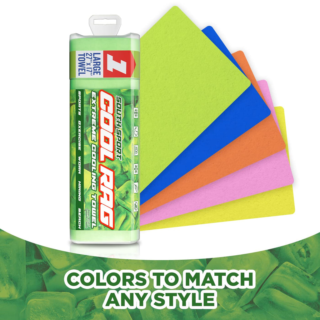 Cool Cool RAG Extreme Cooling Towel for Heat Relief - PVA Cooling Towel for Workout, Gym, Running and for Other Outdoor Sports - Cooling Rag for Neck - Cool Towel for Quick Cooling