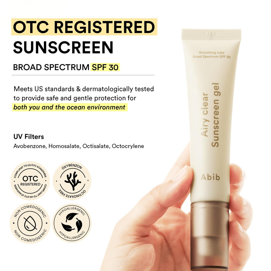 Abib Airy Sunstick Protection Bar SPF50+ Broad Spectrum, Semi-Matte Sunscreen Stick for Oily & Combination Skin, No White Cast, Water-Resistant, Korean Sunscreen, 0.81 oz / 23 g