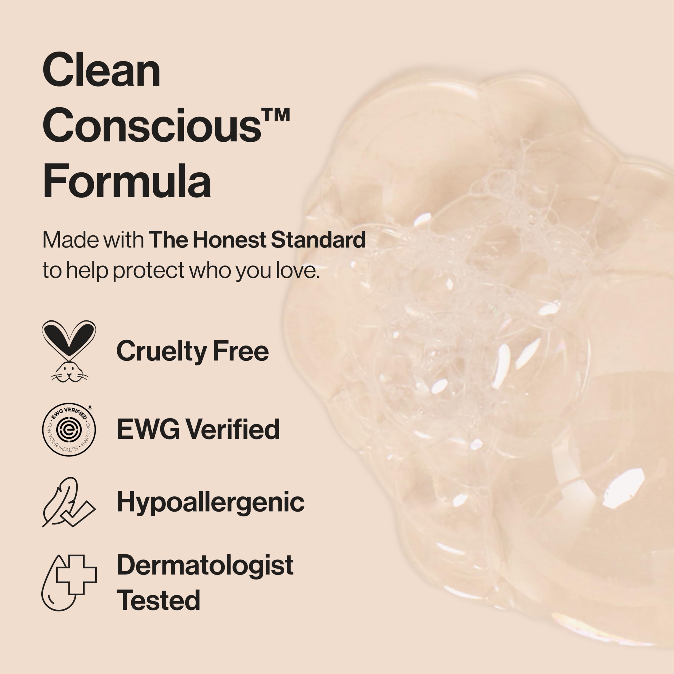 The Honest Company Foaming Bubble Bath, Naturally Derived, Tear-free, Hypoallergenic, Citrus Vanilla Refresh, 12 fl oz