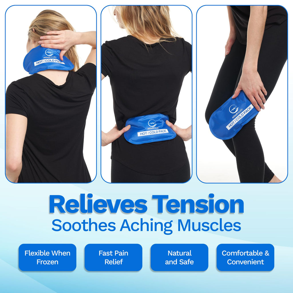 Neck Ice Pack Wrap with 2 Reusable Gel Ice Packs, Flexible Ice Wrap for Neck, Shoulders, Knees, Wrists, Soft Cooling Towel Compress for Post Surgery, Tonsillectomy, Migraine, Sore Muscle Pain Relief