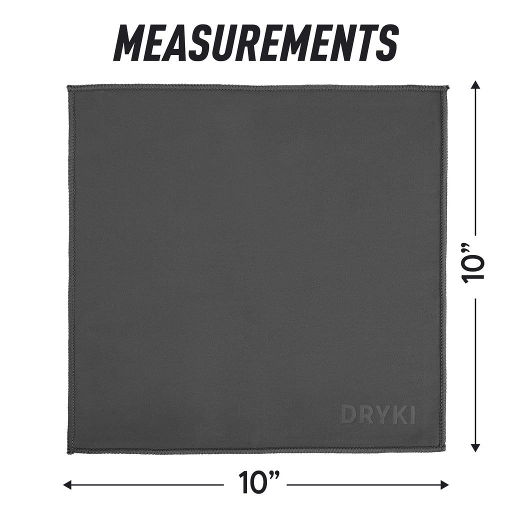 DRYKI Sweat Absorbing Handkerchiefs - The Original Pocket-Sized Sweat Towels - Quick-Dry Microfiber Sweat Rags for Face, Hands, & Body - Men & Women - Gym, Sports, and Work (Forest: 5 Pack)