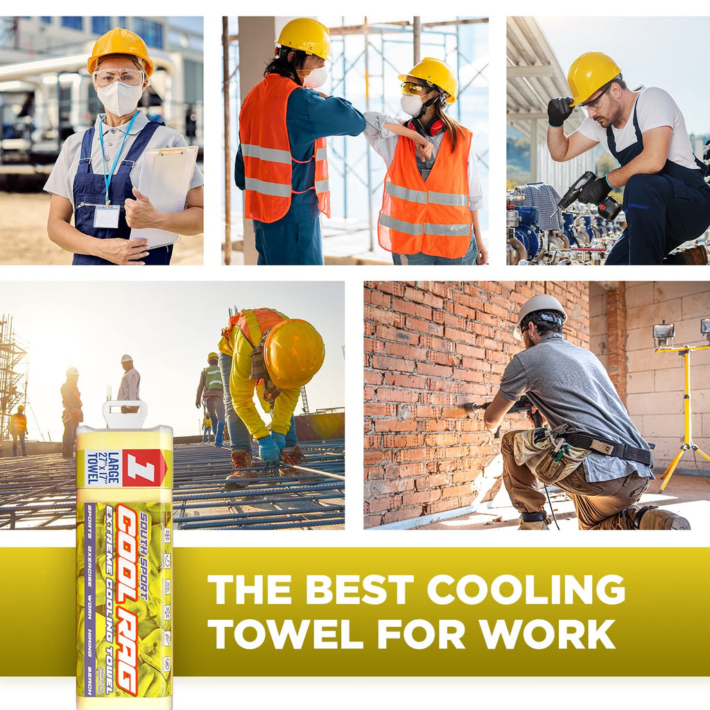 Cool Cool RAG Extreme Cooling Towel for Heat Relief - PVA Cooling Towel for Workout, Gym, Running and for Other Outdoor Sports - Cooling Rag for Neck - Cool Towel for Quick Cooling