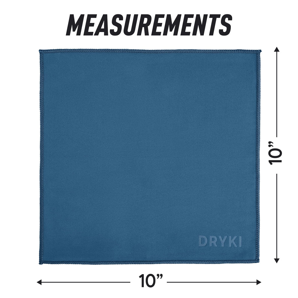 DRYKI Pocket-Sized Sweat Towels - The Original Sweat Absorbing Handkerchiefs - Quick-Dry Microfiber Sweat Rags for Face, Hands, & Body - Men & Women - Gym, Sports, and Work (Desert: 5 Pack)