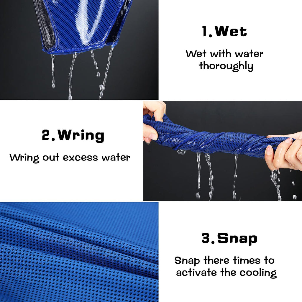 Bencailor 6 Pcs Cooling Hoodie Towel for Face Sport Hood Towel Cooling Towels Neck Cooler Cooling Neck Wraps Soft Breathable Chilly Camping Towels Absorbent Microfiber Towel