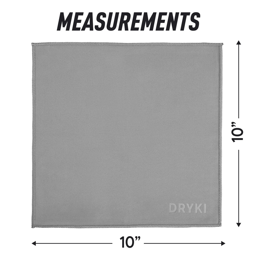 DRYKI Pocket-Sized Sweat Towels - The Original Sweat Absorbing Handkerchiefs - Quick-Dry Microfiber Sweat Rags for Face, Hands, & Body - Men & Women - Gym, Sports, and Work (Desert: 5 Pack)