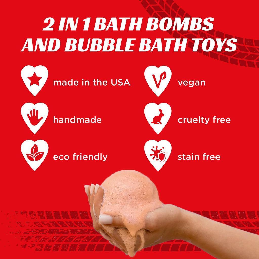 Superhero Bath Bombs for Kids & Boys with Surprise Hero Toys Inside (1 Pack) - Large Bubble Bath Bombs for Boys & Girls - Birthday Gift & Goodie Bags for Kids - Fruity Scent, USA Made by Two Sisters