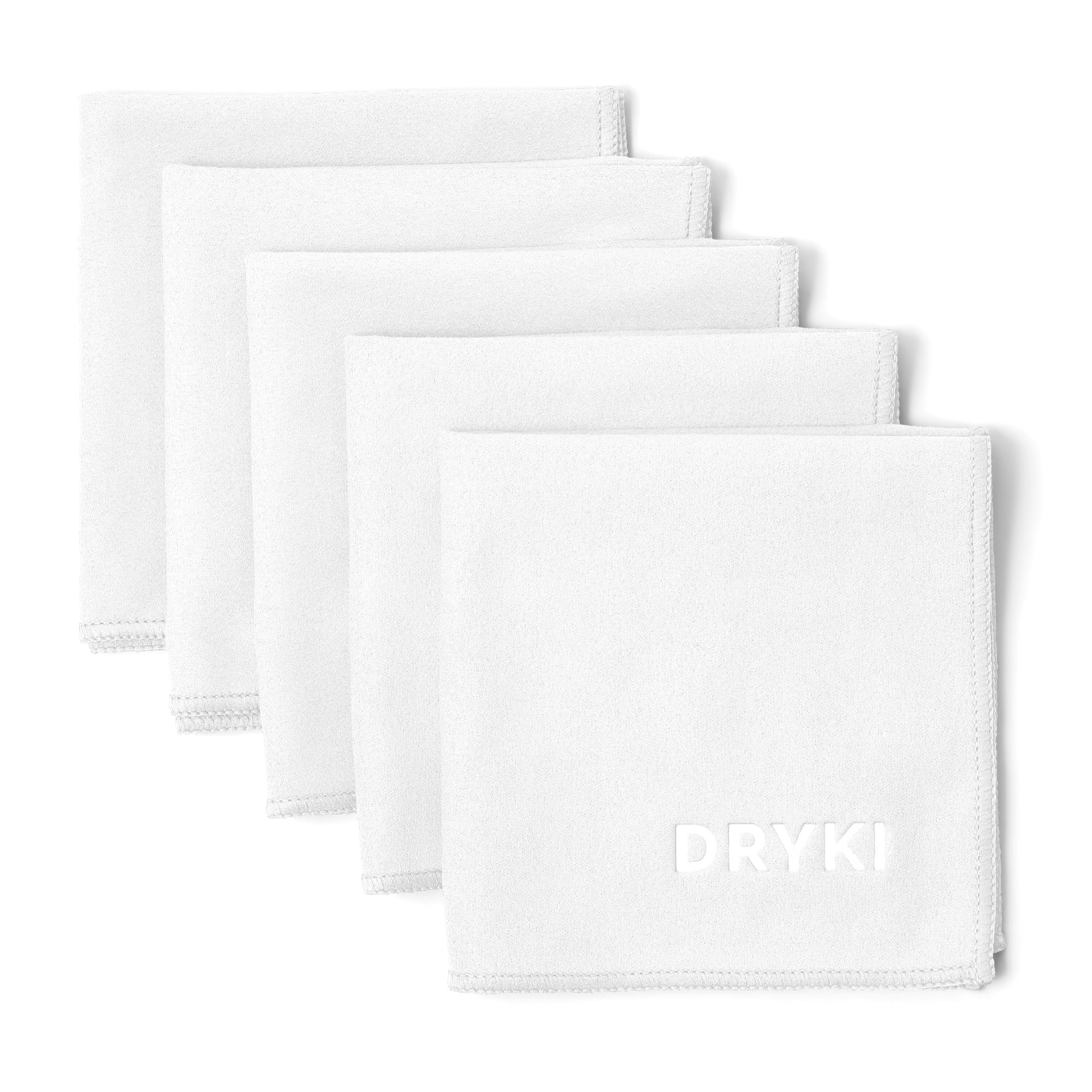 DRYKI Pocket-Sized Sweat Towels - The Original Sweat Absorbing Handkerchiefs - Quick-Dry Microfiber Sweat Rags for Face, Hands, & Body - Men & Women - Gym, Sports, and Work (Desert: 5 Pack)