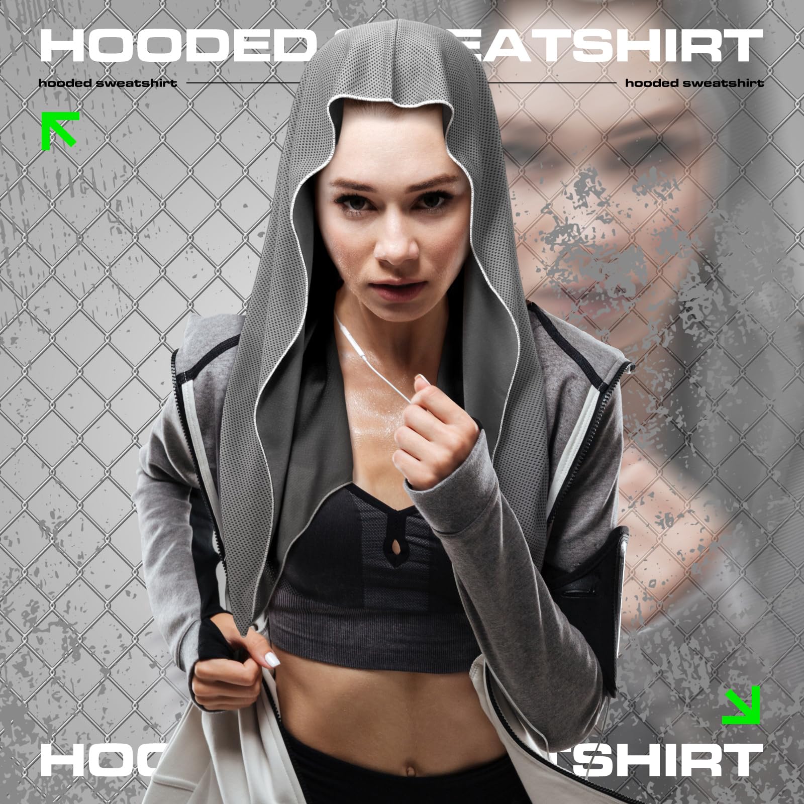 Bencailor 6 Pcs Cooling Hoodie Towel for Face Sport Hood Towel Cooling Towels Neck Cooler Cooling Neck Wraps Soft Breathable Chilly Camping Towels Absorbent Microfiber Towel
