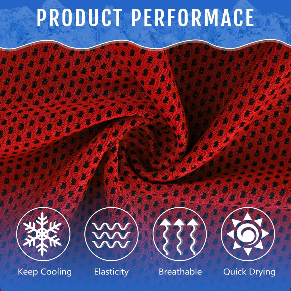 Hosuly 1000 Pack Cooling Towels Bulk 40 x 12 Inch Large Chilly Breathable Sweat Sports Cold Towels Sublimation Microfiber Ice Neck Rag for Hot Weather Workout Gym Team Gift (Dark Blue)
