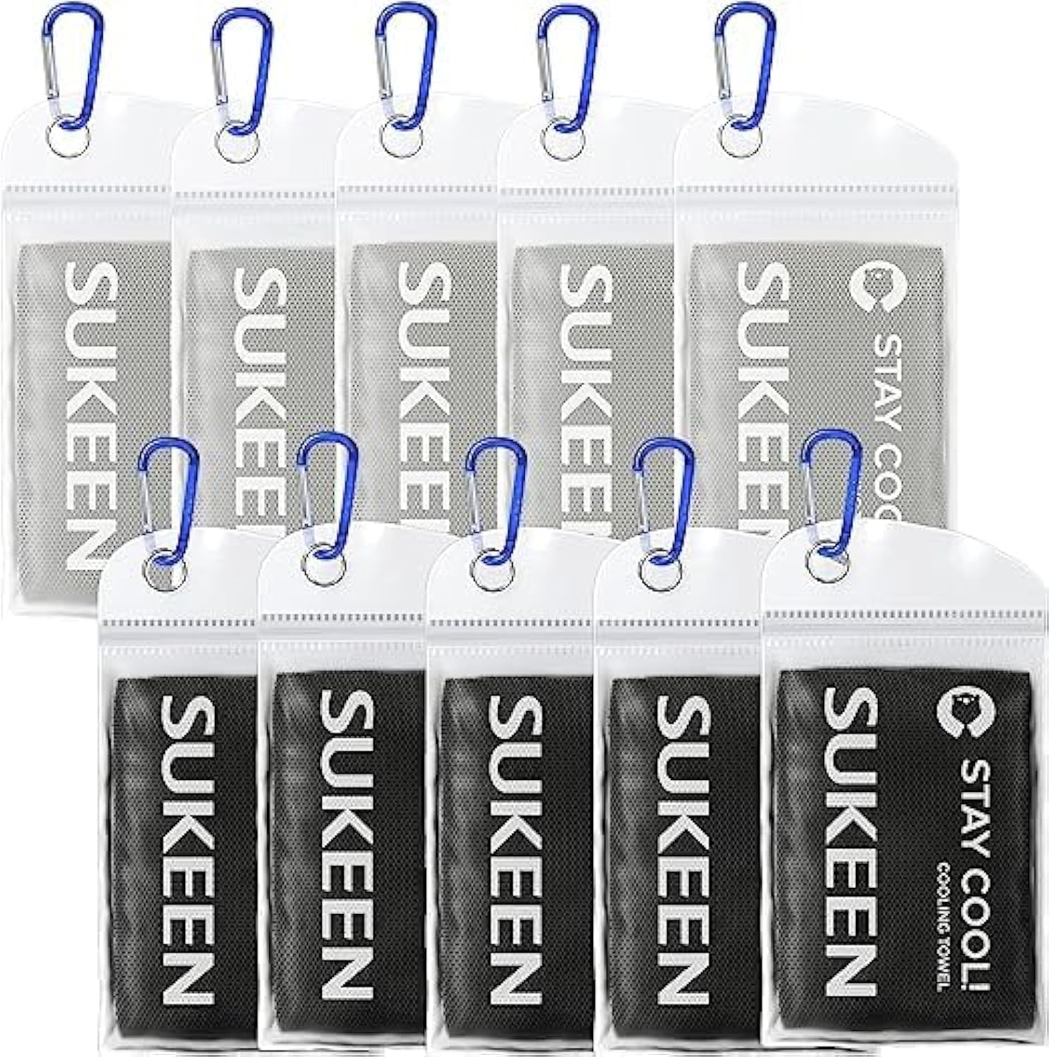 Sukeen Cooling Towel (40"x12") for Neck & Head - Soft Breathable Chilly Sweat Towel for Yoga, Golf, Gym, Camping, Running, Workout & More Activities