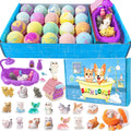 Bath Bombs for Kids with Surprise Inside for Girls Boys Toddlers, 20 Pack Organic Kids Bath Bombs with Puppy Dolls Inside, Kids Safe Handmade Bubble Bath Fizzies, Ideal Birthday Christmas Gift Set