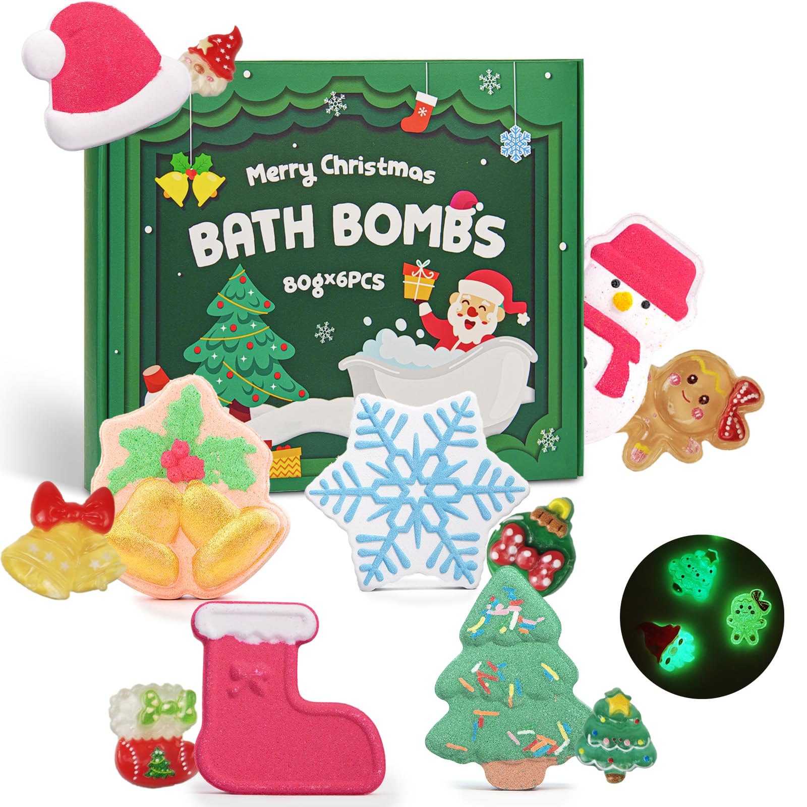 Valentines Bath Bombs Shower Steamers: Handmade Natural Bath Balls with Surprise for Women Gift Set - Relaxing Bubble Bathbombs Scented Rose Hearts Flower Romantic Birthday for Girls Kids Mom