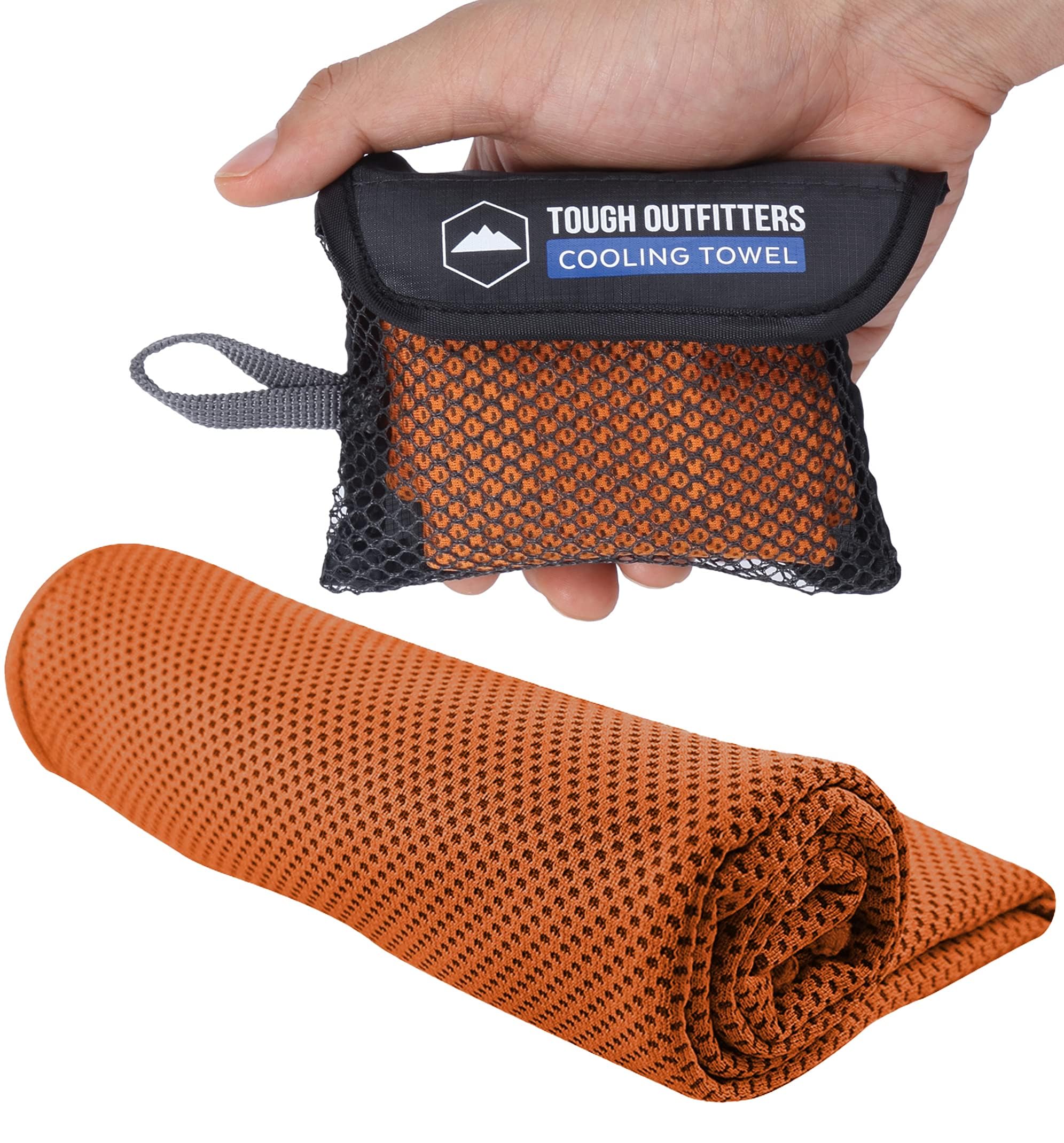Tough Outdoors Cooling Towels for Neck Face - Neck Cooling Towel for Hot Weather Yoga Sports Golf Sweat - Instant Cold Towel