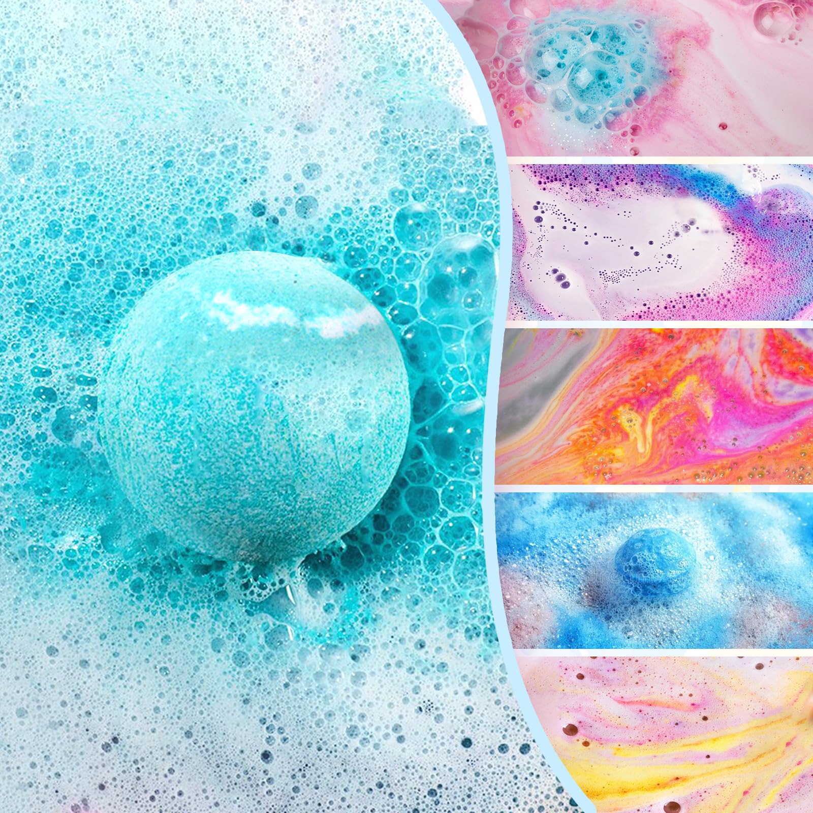 Bath Bombs for Kids with Surprise Inside Kids Bath Bombs with Toys for Boys Girls Handmade Fizzy Balls Bubble Bath Bomb Gift Set for Christmas New Year