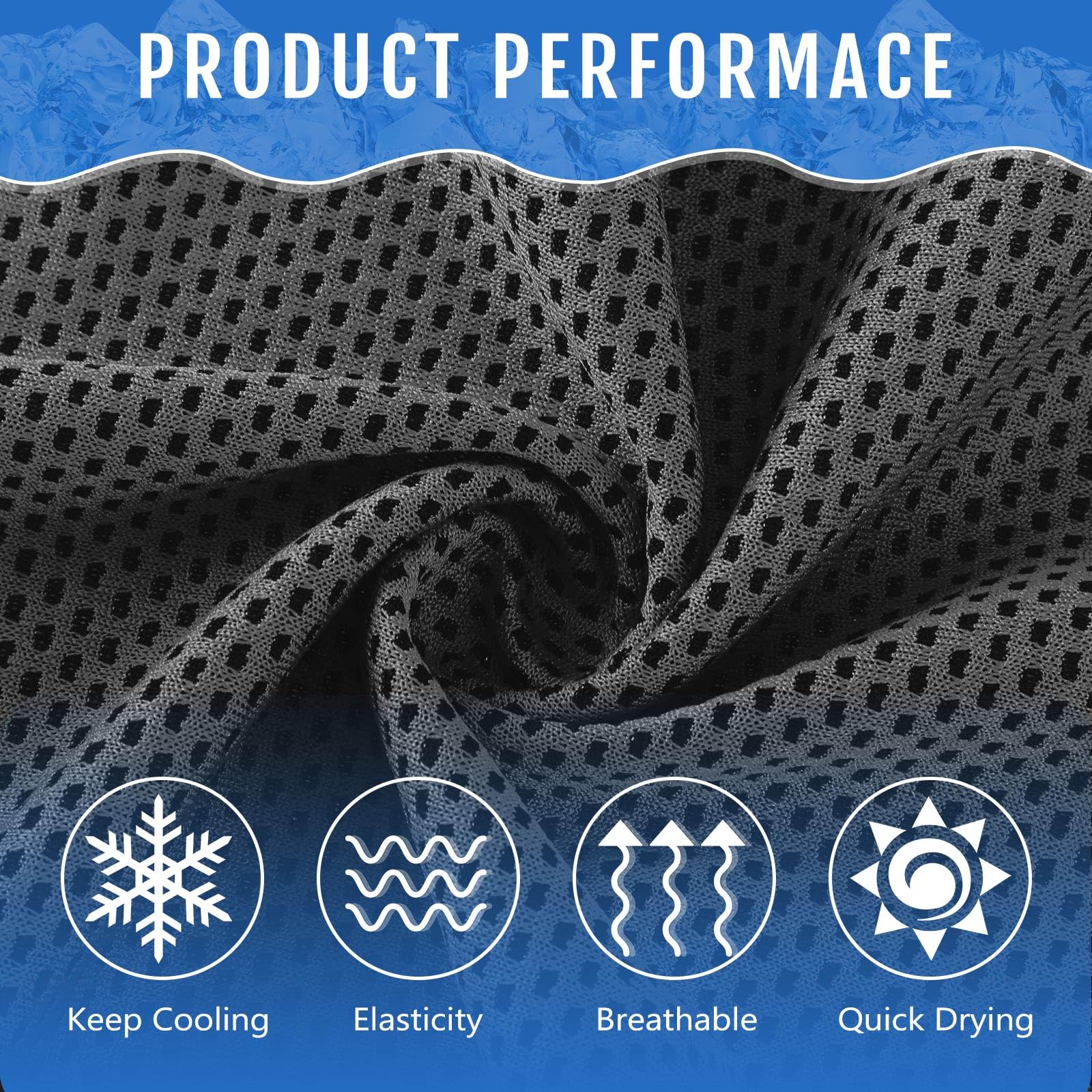 Hosuly 12 Pieces Cooling Towels, 40 x 12 Inch Ice Cool Towel for Neck and Face Microfiber Soft Breathable Chilly Rags for Yoga, Sports, Golf, Gym, Running, Workout(Purple)