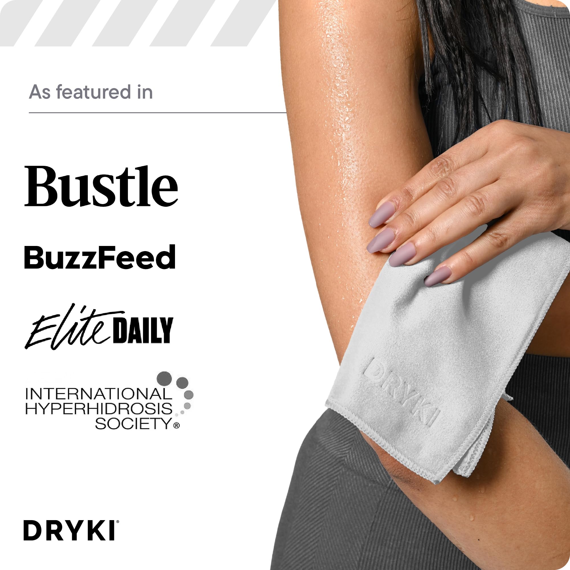 DRYKI Pocket-Sized Sweat Towels - The Original Sweat Absorbing Handkerchiefs - Quick-Dry Microfiber Sweat Rags for Face, Hands, & Body - Men & Women - Gym, Sports, and Work (Desert: 5 Pack)
