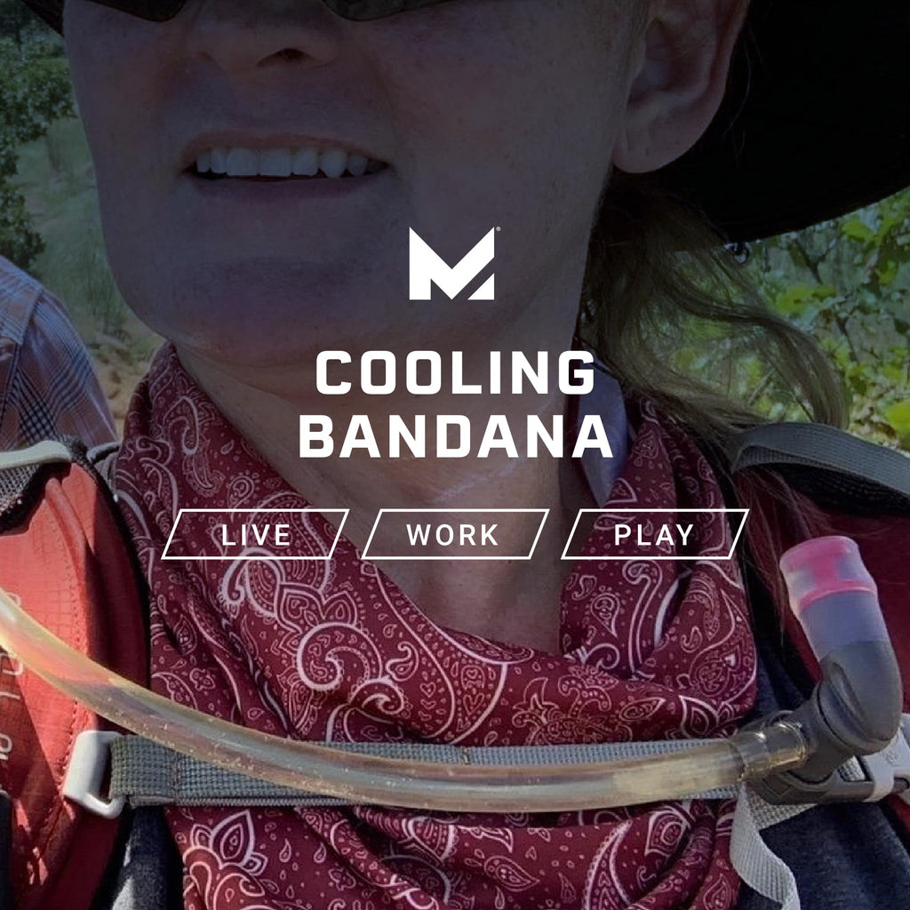 MISSION Cooling Bandana - Lightweight & Breathable - Cools Up to 2 Hours - UPF 50 Sun Protection - Machine Washable