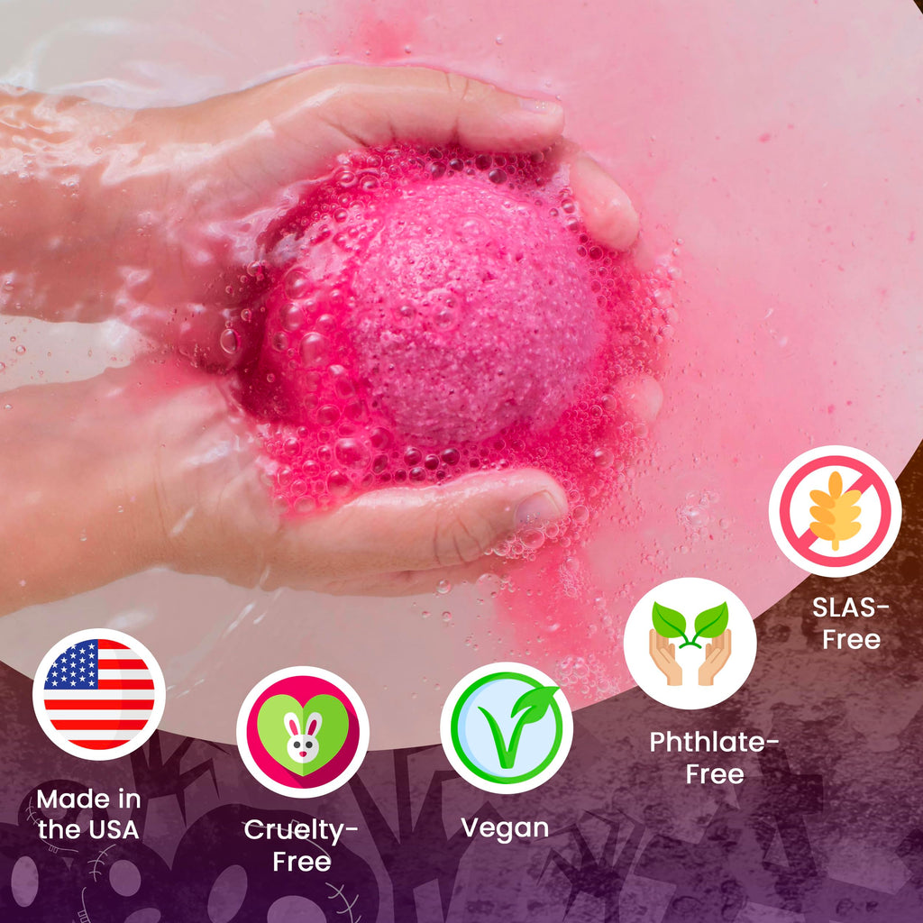 Superhero Bath Bombs for Kids & Boys with Surprise Hero Toys Inside (1 Pack) - Large Bubble Bath Bombs for Boys & Girls - Birthday Gift & Goodie Bags for Kids - Fruity Scent, USA Made by Two Sisters