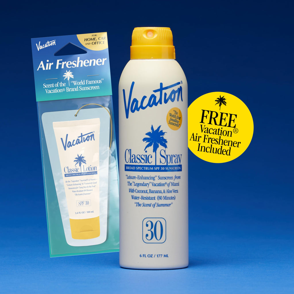 Vacation Classic SPF 50 Sunscreen Spray, 6 Fluid Ounces, Pack of 3 - Broad Spectrum, Lightweight, Transparent on All Skin Tones, Water-Resistant, Vegan, Dermatologist-Tested