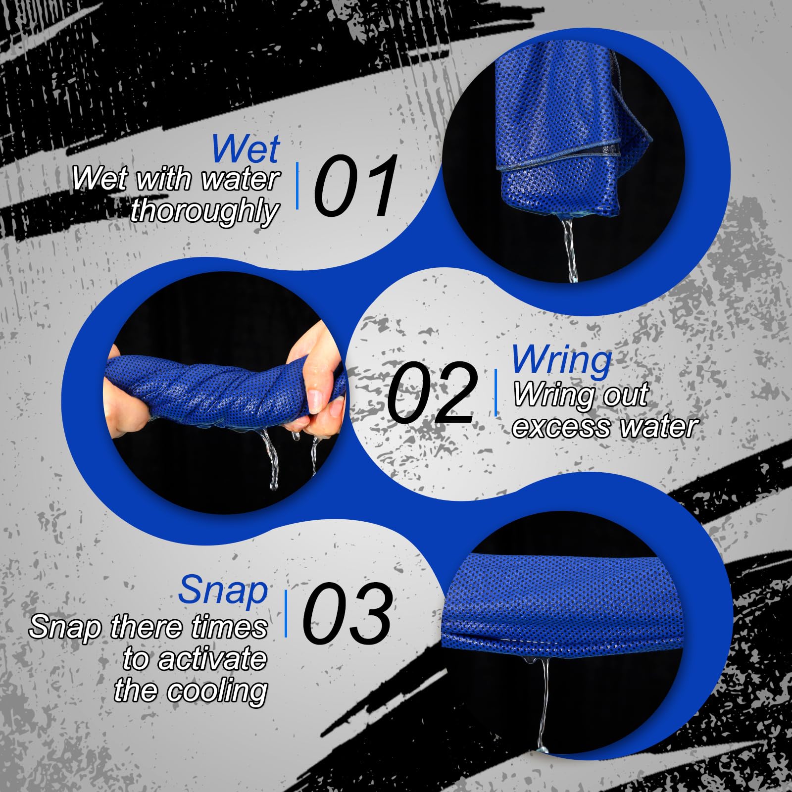 Bencailor 6 Pcs Cooling Hoodie Towel for Face Sport Hood Towel Cooling Towels Neck Cooler Cooling Neck Wraps Soft Breathable Chilly Camping Towels Absorbent Microfiber Towel