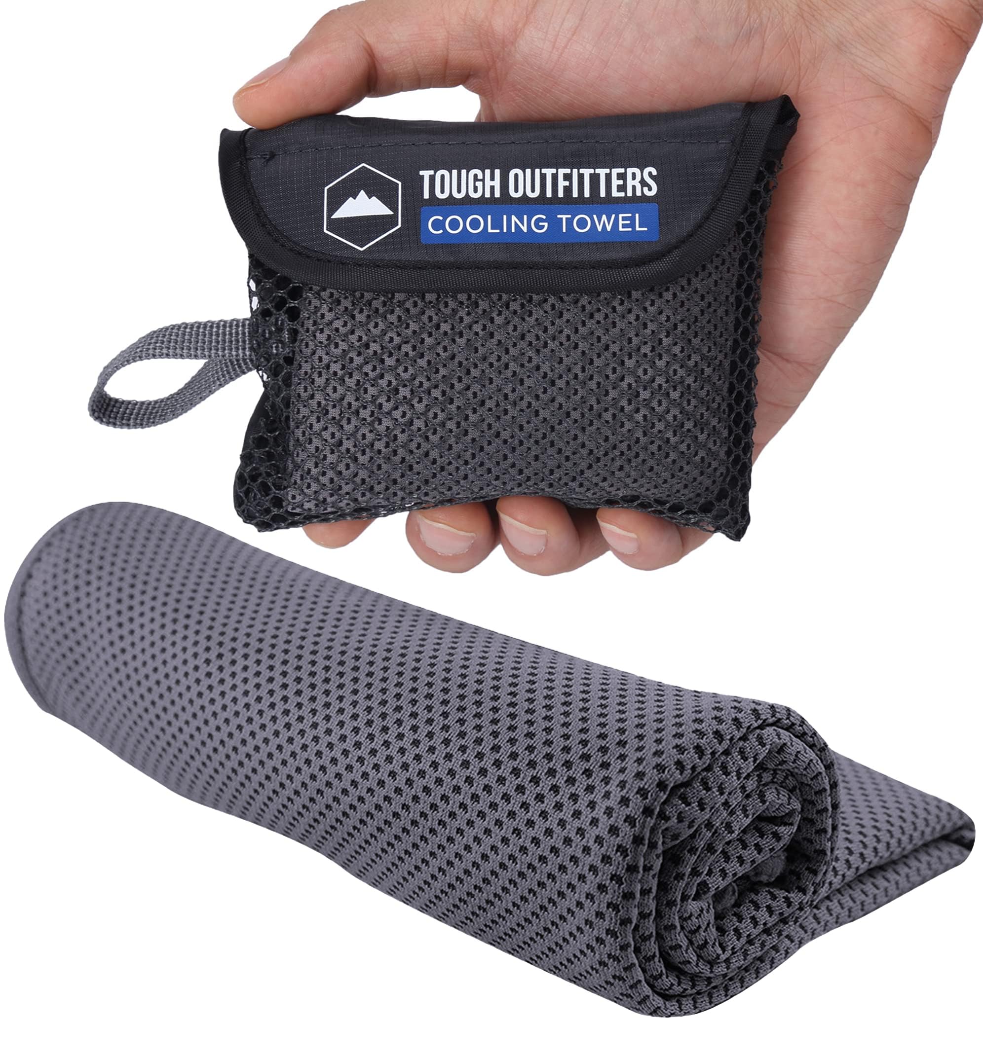 Tough Outdoors Cooling Towels for Neck Face - Neck Cooling Towel for Hot Weather Yoga Sports Golf Sweat - Instant Cold Towel