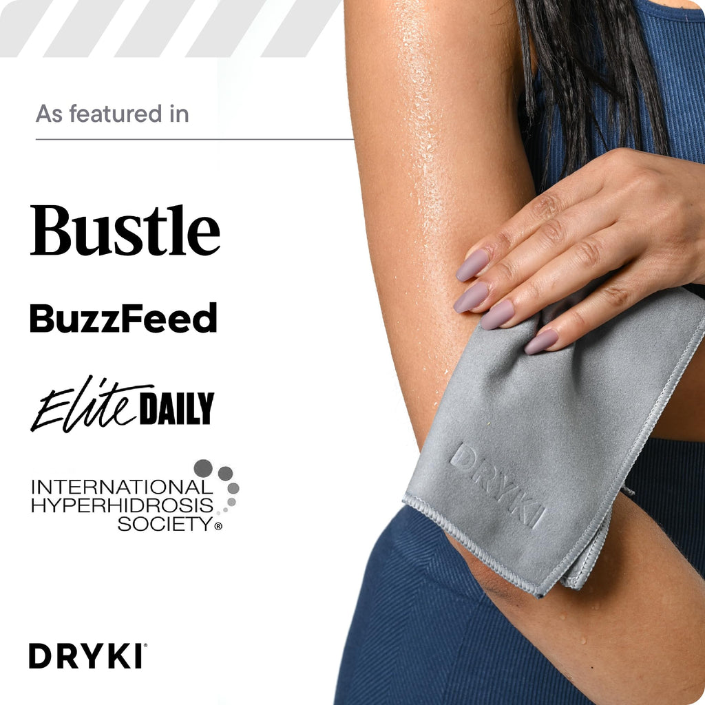 DRYKI Pocket-Sized Sweat Towels - The Original Sweat Absorbing Handkerchiefs - Quick-Dry Microfiber Sweat Rags for Face, Hands, & Body - Men & Women - Gym, Sports, and Work (Desert: 5 Pack)