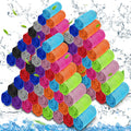 MENOLY 10 Pack Cooling Towels, Cooling Towels for Neck and Face, Sweat Microfiber Towel Soft Breathable Towel for Gym, Yoga, Camping, Running, Fitness, Workout & More Activities