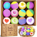 SeasonBliss Bath Bombs for Women, Easter Basket Stuffers, 12 Pack Bubble Shower Bombs Set Total 26.3OZ, Natural Bath Bomb with Shea Butter & Safe Oil, Ideal Present for Birthday,Valentine,Mother's Day