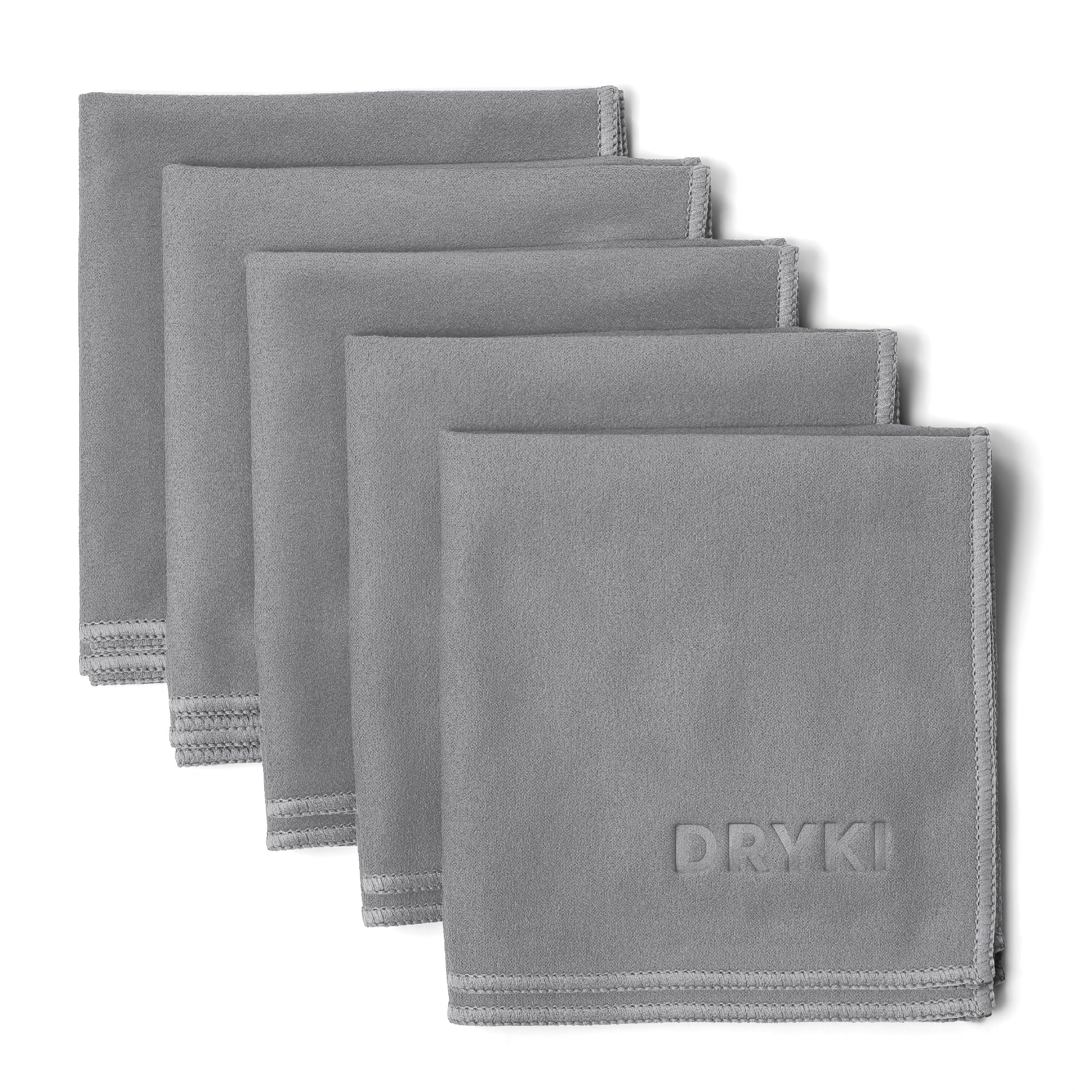 DRYKI Pocket-Sized Sweat Towels - The Original Sweat Absorbing Handkerchiefs - Quick-Dry Microfiber Sweat Rags for Face, Hands, & Body - Men & Women - Gym, Sports, and Work (Desert: 5 Pack)
