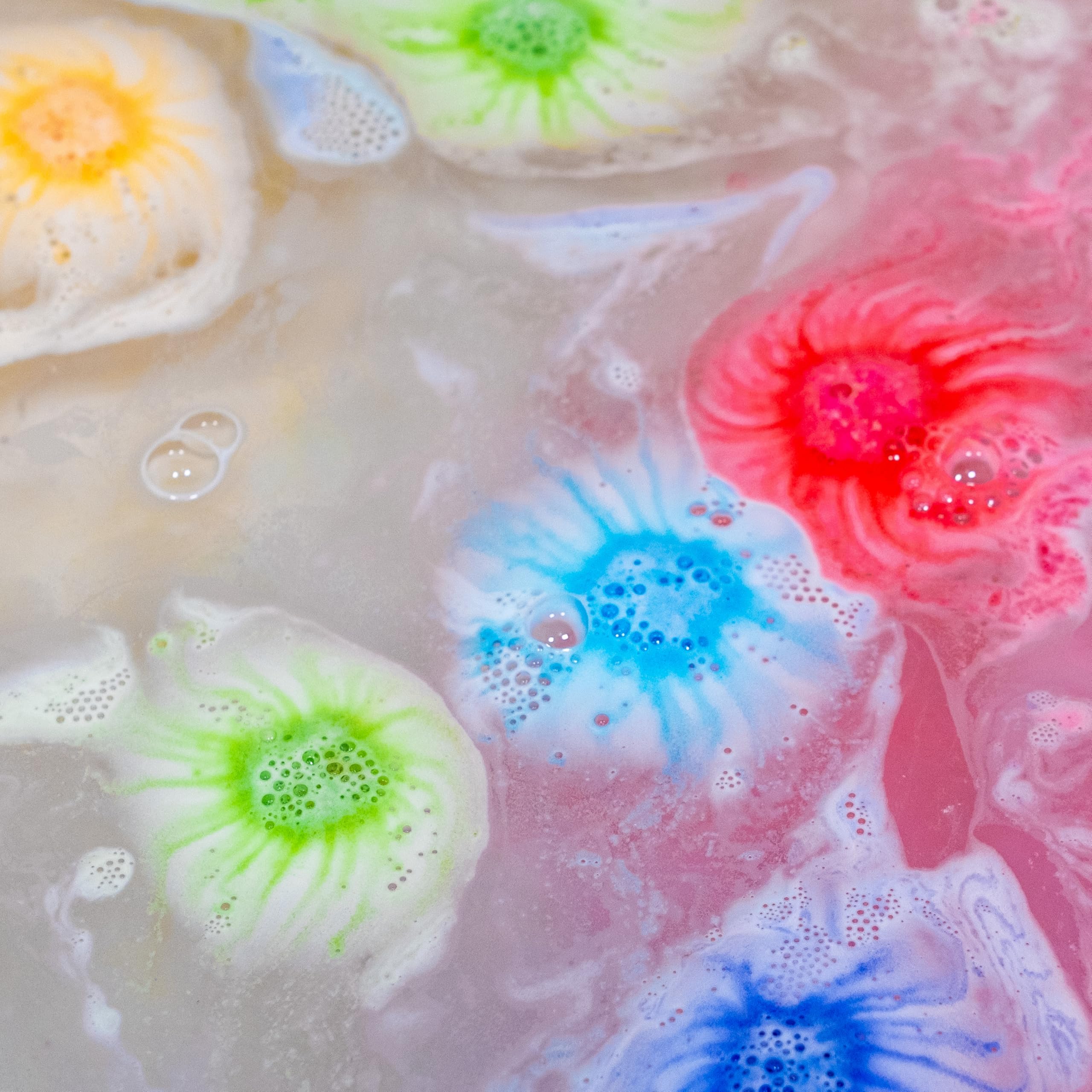 Tub Works® Lil' Bursts™ Mini Bath Bombs for Kids, 90 Count, Cosmic | Nontoxic | Tiny Kids Bath Bombs with A Burst of Color, Foam & Bubbles | Customize Kids Bath with Fun Bath Colors | Create Tub Art