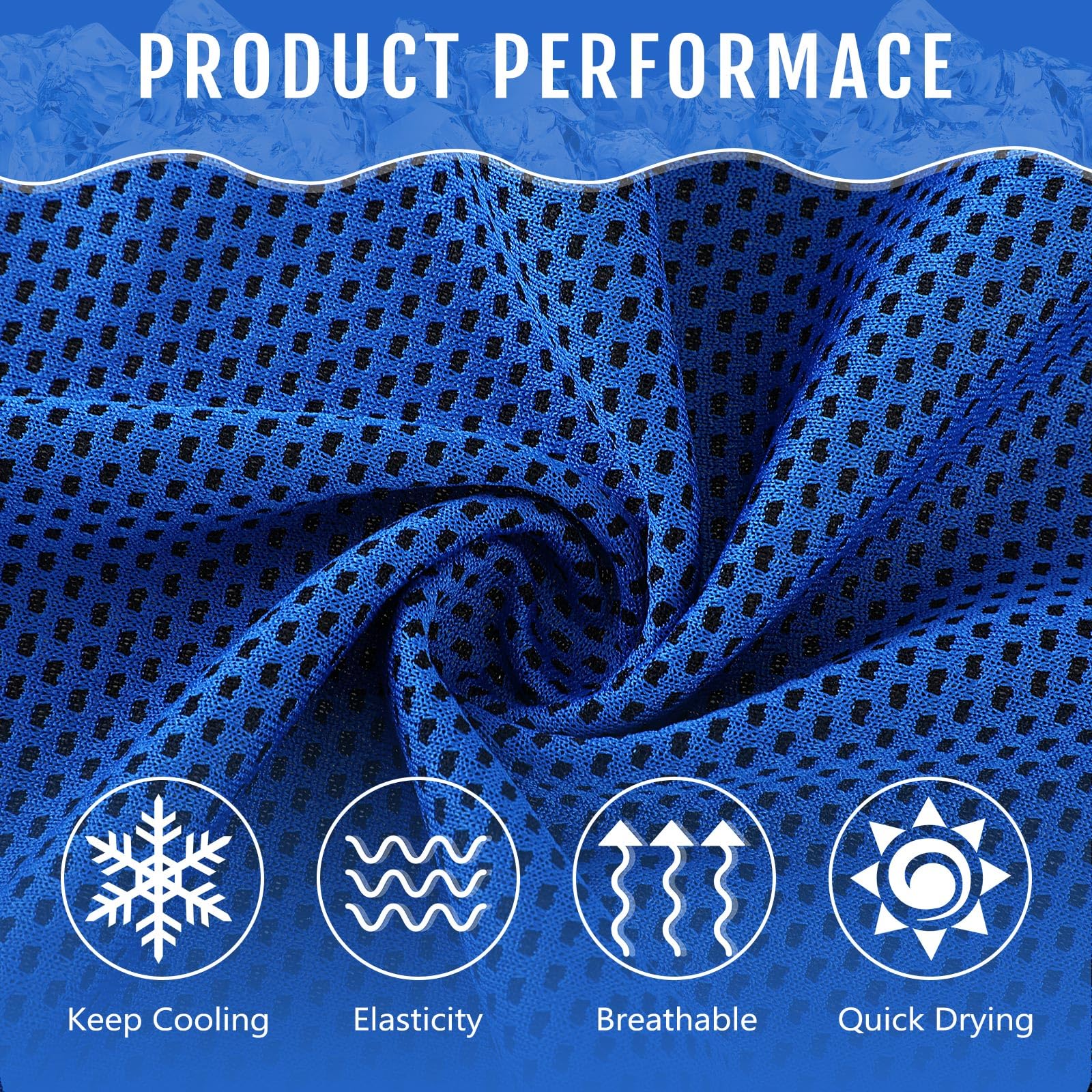 Hosuly 12 Pieces Cooling Towels, 40 x 12 Inch Ice Cool Towel for Neck and Face Microfiber Soft Breathable Chilly Rags for Yoga, Sports, Golf, Gym, Running, Workout(Purple)