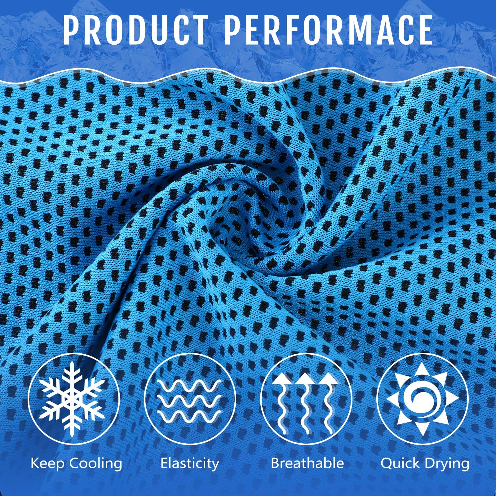 Hosuly 12 Pieces Cooling Towels, 40 x 12 Inch Ice Cool Towel for Neck and Face Microfiber Soft Breathable Chilly Rags for Yoga, Sports, Golf, Gym, Running, Workout(Purple)